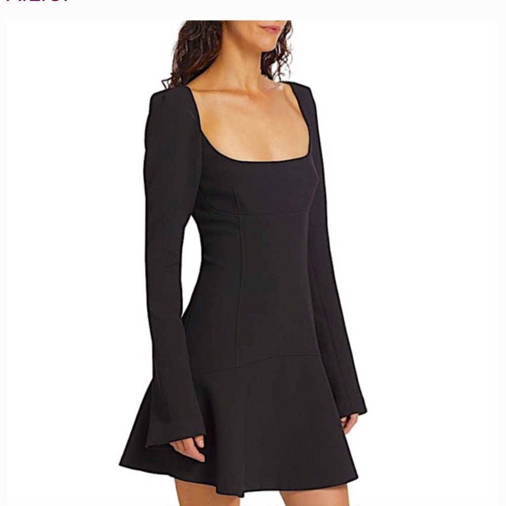 ALC Black Long Sleeve Sheath Dress
